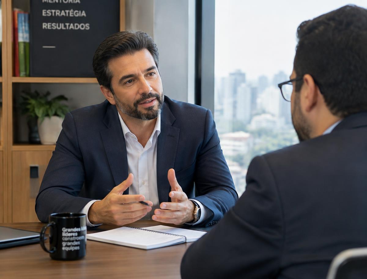 Mentor do Instituto Captarmais em sessão com executivo